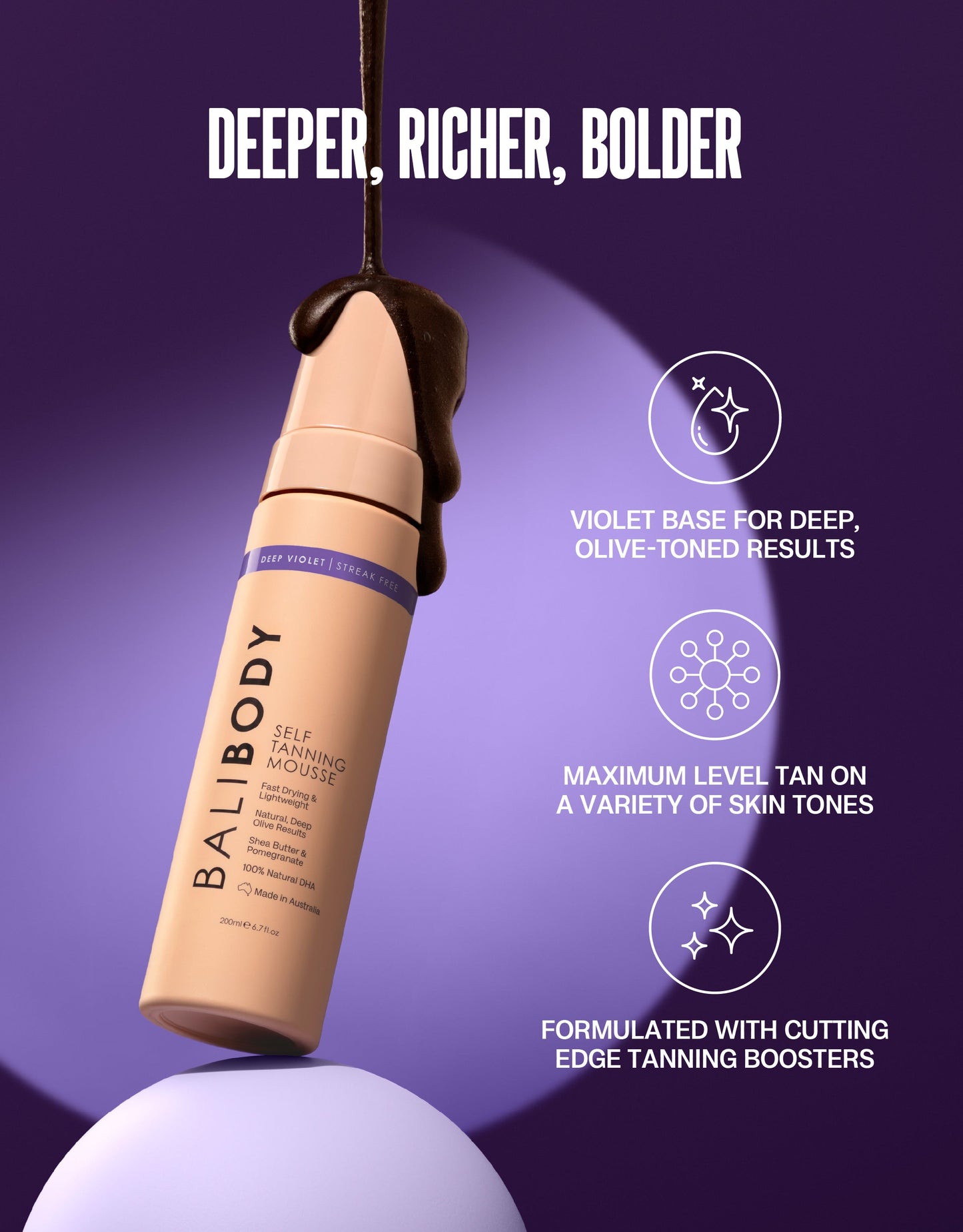 Deep Violet Self Tanning Mousse